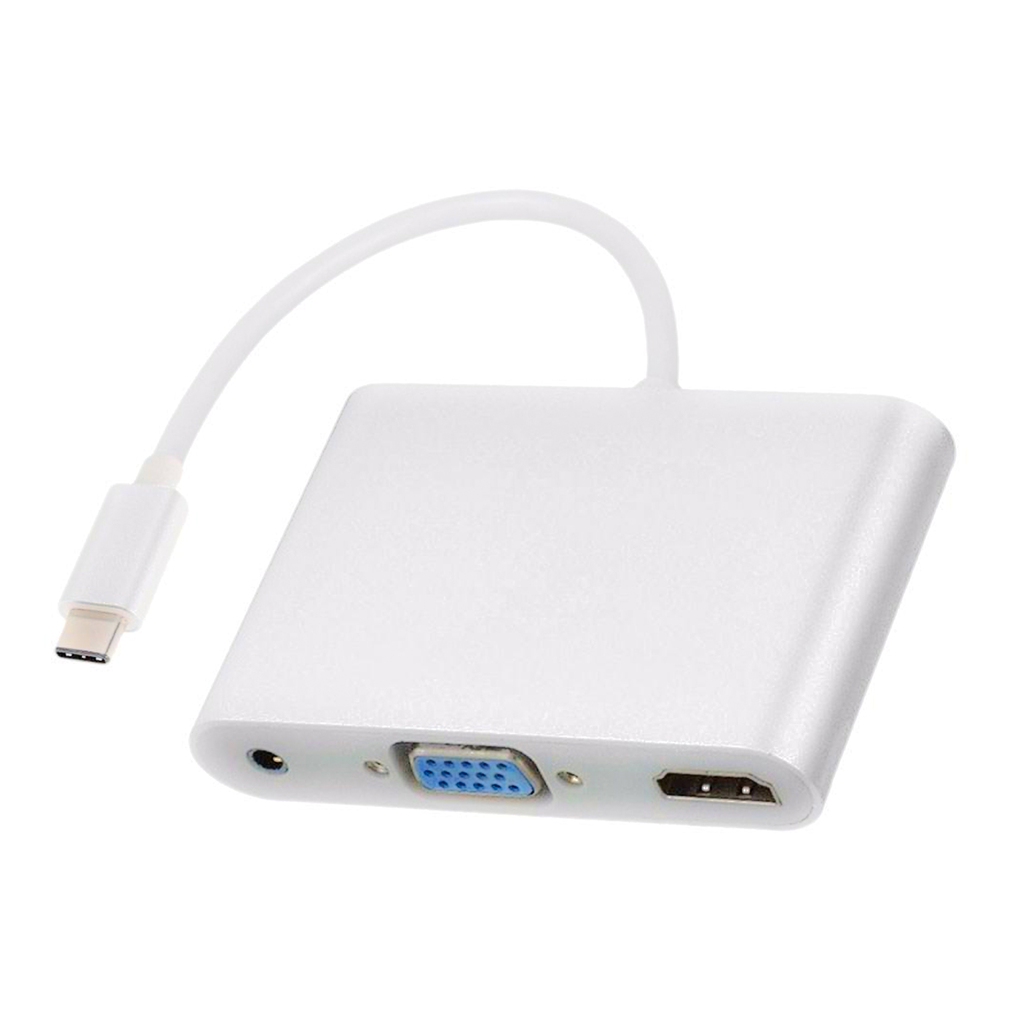 تبدیل Type-C به HDMI و VGA همراه با خروجی صدا